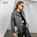 Wholesale Autumn Fall Clothing Boutique Pu Leather Jackets Coat Winter Fashion Women's Coats
