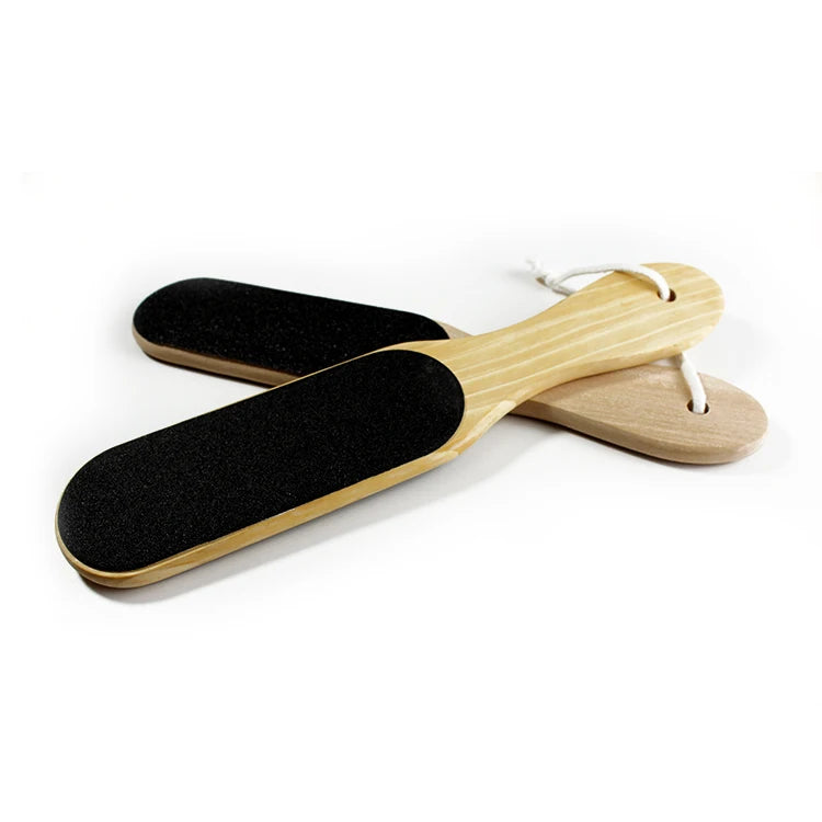 Double Sided Sanpaper Dead Skin Remove Foot Files Pedicure Exfoliation Wooden Foot Files