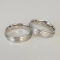 Western Silver 925 Stainless Steel Jewelry Wedding Rings Couple Sets love Alliances Bague Anillos Eheringe Anel Snubni Prsten