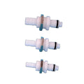Acetal 1/4 5/16 3/8 Hose Barb Non-Valved Panel Mount Quick Disconnect Coupling Insert