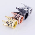 DIY Micro Pave CZ Cubic Zirconia Crown Brass Spacer Beads Accessories For Jewelry Making MegaBDM