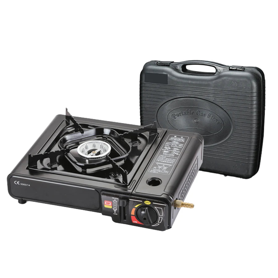 Wholesale Small Outdoor Butane Gas Stoves Travel Portable Burners with Box Portable Gas Stove Camping Gas Stove