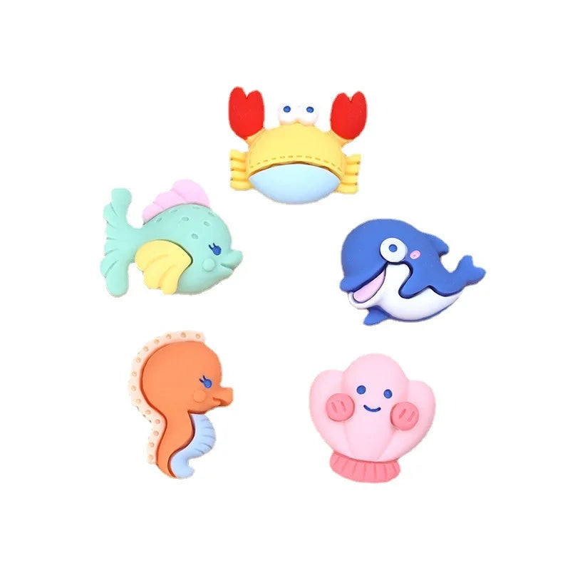 New Charm Design Hot Selling Cute Sea Animal Accessories DIY Beads for Phone Cup Decoration