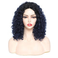 X-TRESS Shoulder Length Kinky Curly Synthetic Hair Wigs for Women Heat Resistant Fiber Hair Wigs Natural Style Wig in Stock