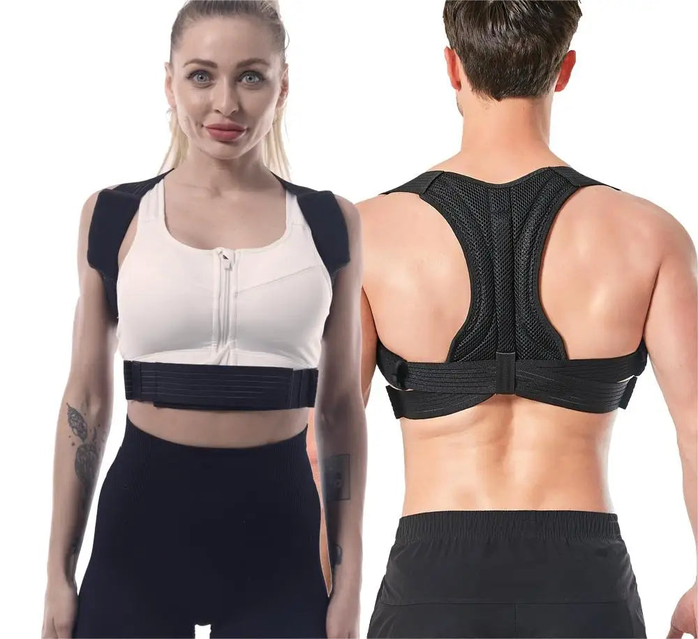 Adjustable Back Support Straightener Full Back Brace for Women & Men for Relieve Neck Shoulder Back Pain