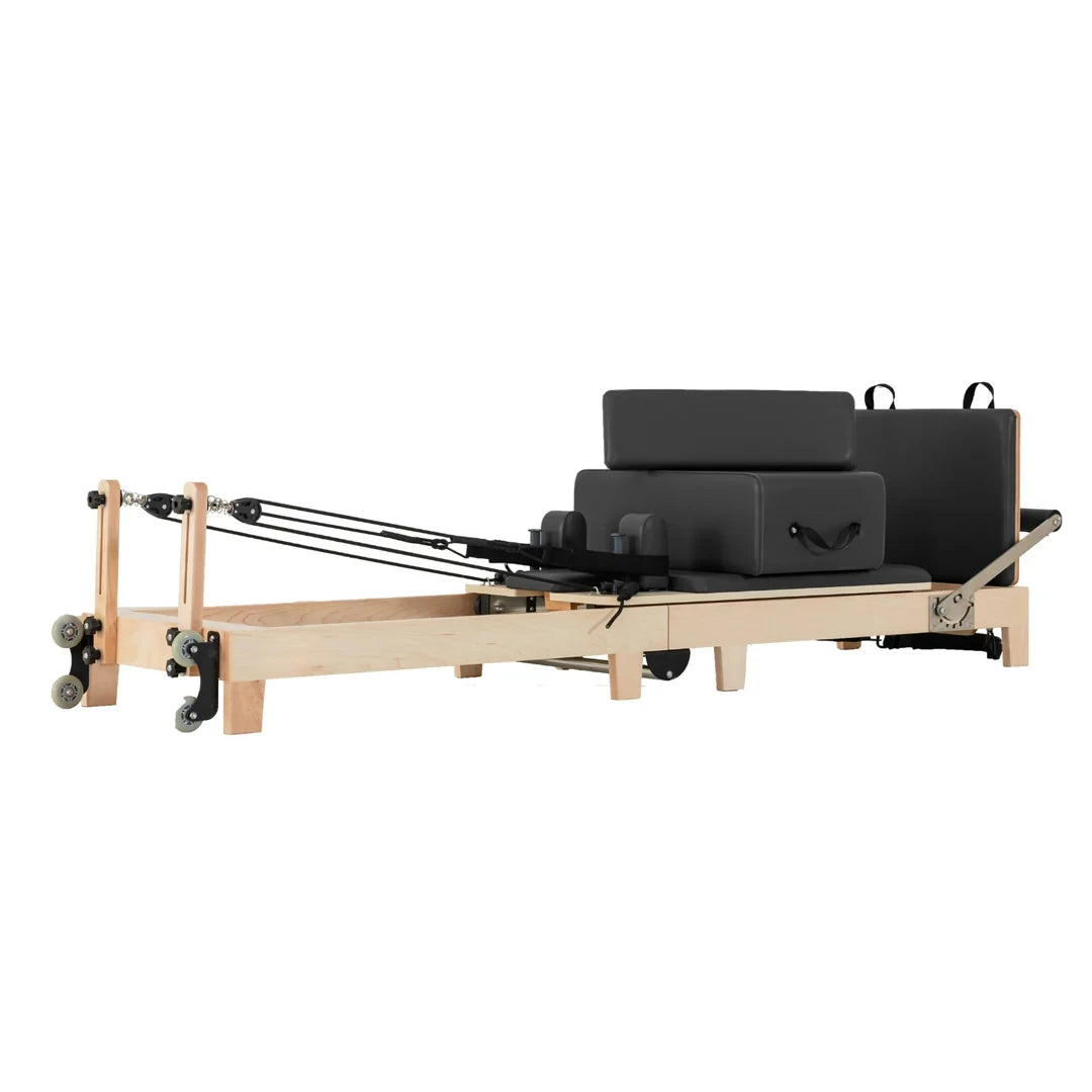 Premium Foldable Maple Wood Pilates Reformer Space Saving Maple Wood Foldable Pilates Reformer