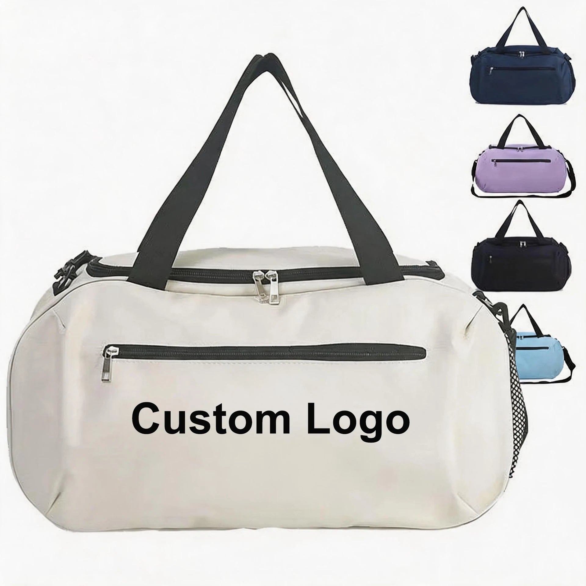 Custom Logo Outdoor Sports Travel Bag Single Shoulder Crossbody Bag Custom Fitness Fashion Hand Yoga Polyester Lined Gym Bag