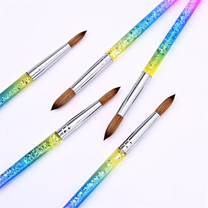 100% Pure Kolinsky Hair Kolinsky Acrylic Nail Brush Tools Nail DIY Art Brushes for Acrylic Powder Application