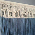 Boho Cotton Knitted Acrame Dyed Macrame Wall Hanging Home Decor Dyed Tapestry Wall Hanging