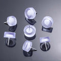 Non Skid Plastic Furniture Leg Tacks Clear Heavy Duty Floor Protectors with Head for Sofa Table Chair Feet Prevent Scratches