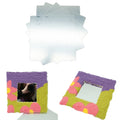 Ready Stock 20*20 cm X 2mm Thick Acrylic Clear Tufting Mirror DIY Punch Needle Mirror Decoration