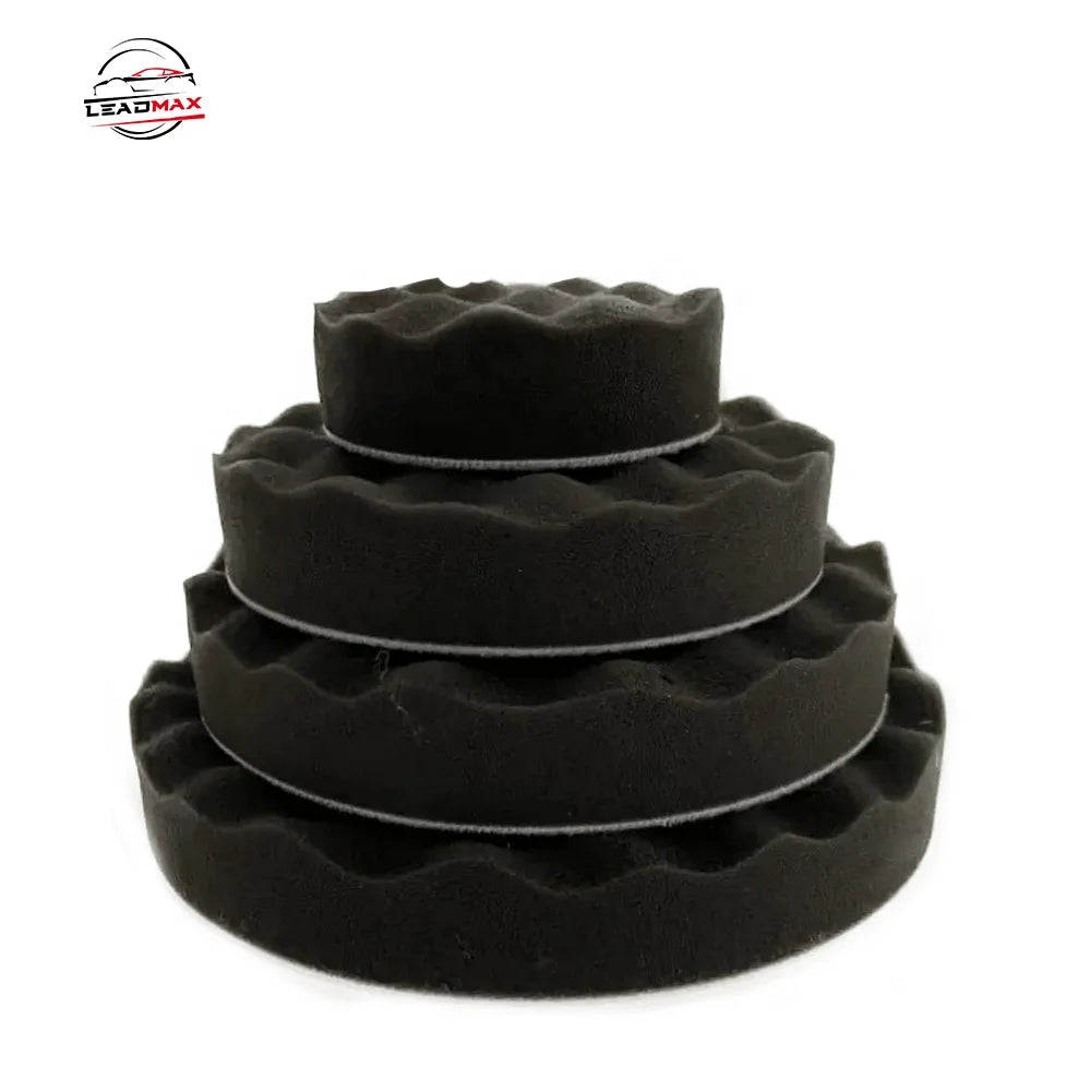 LEADMAX Double Sided Wave Pattern Car Polishing Pads Flat Surface Buffing Pads Wholesale Price OEM Customizable