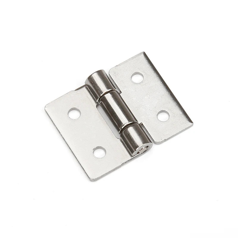COFIY 253-4A Industrial Style Small Stainless Steel 2mm Thickness White/Natural 4-Hole Door Window Butt Hinge Easy Installation