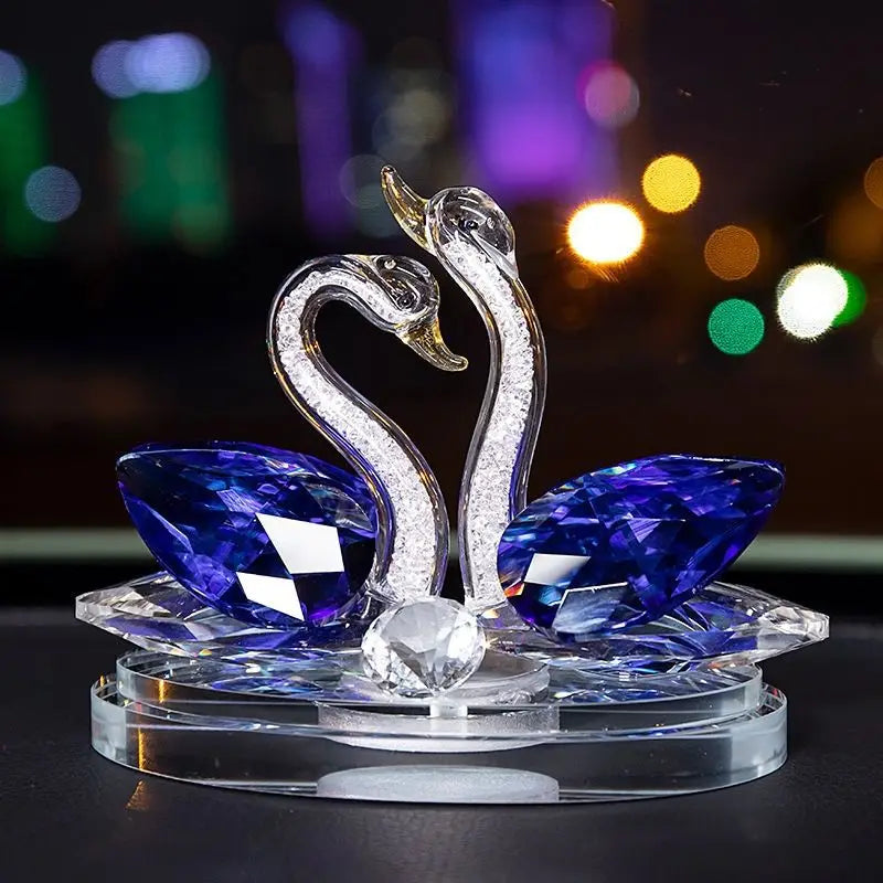 DIY Fashionable Newly Custom Crystal Swan Drill Romantic Wedding Decoration Craft Gifts