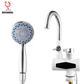 BOOMING Brand 3000W Kitchen Bathroom Crew Electric LED Digital Display Hot Water Heating Faucet