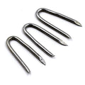 Barbed U Staple Strip Nails 9 Gauge Collated Fence Staples Pins Galvanized U Type Nails MegaBDM