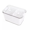Keep Fresh Container with Lids and Removable Foldable Drain TrayFridge  Bins Organizers