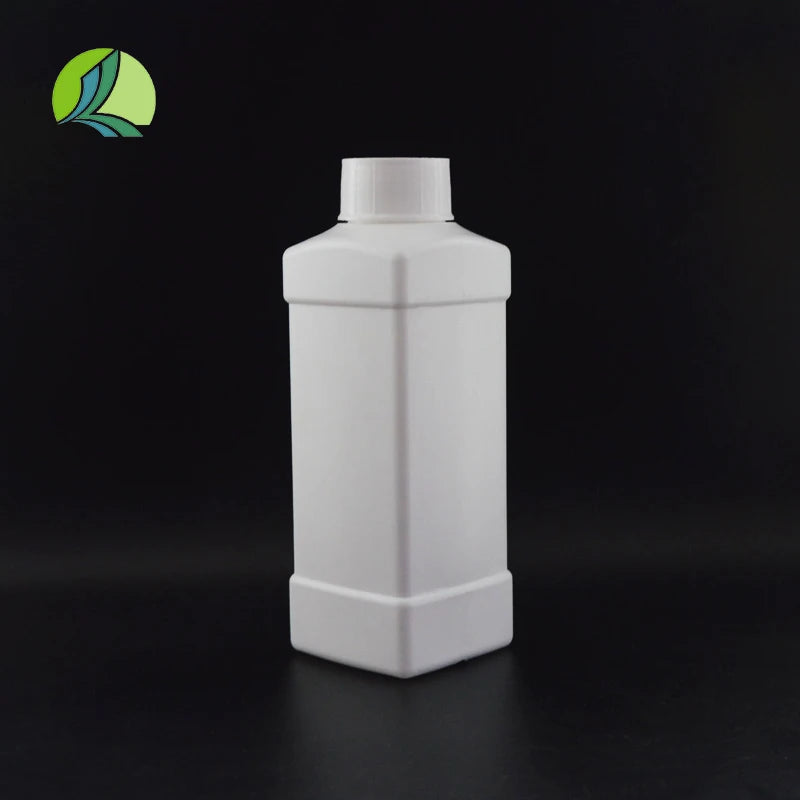 High Quality 500ml Reagent Bottle White Plastic square Reagent Bottle HDPE Spiral Mouth Liquid Water Agent Packaging Bottle