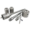 Electric Percussion Drill Bit Hole Saws Built-In Arbor Integral Pilot Opening Wall Holes Concrete Air Conditioning Water Metric