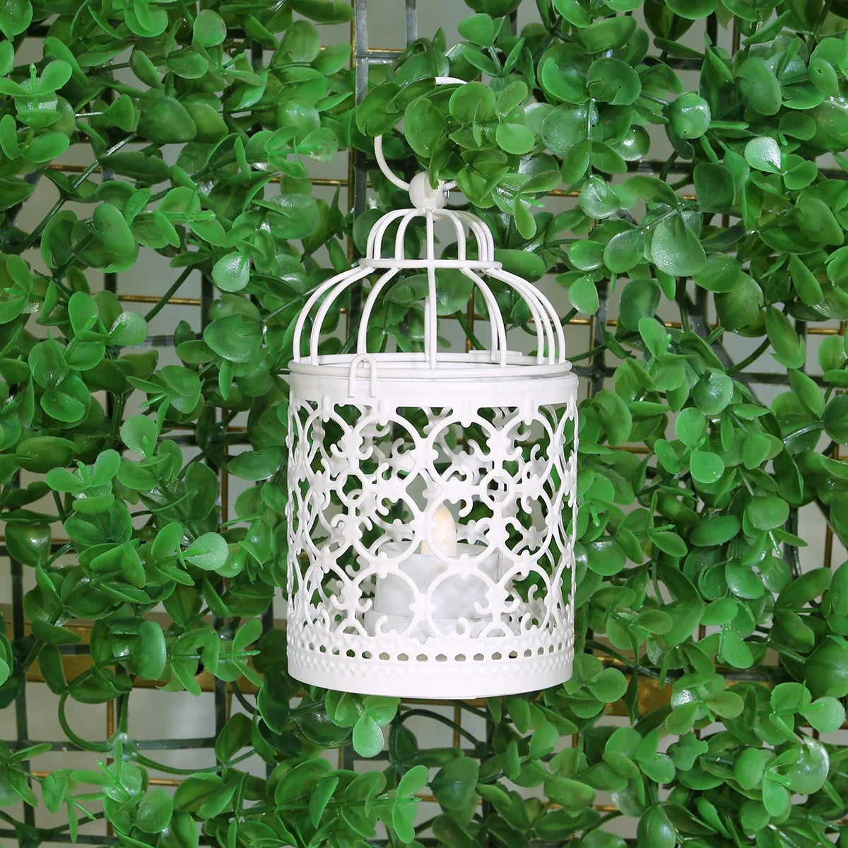 NL002 Chinese Supplier Chic Vintage Style Candle Holder Metal Bird Cage Candle Holder Wedding Decoration