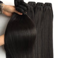 Raw Indian Straight Human Hair Extensions No Tangle and No Shedding Cuticle Aligned Hair From Young Donor