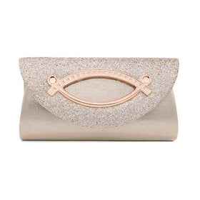 Women's Wedding Evening Clutch Bag Crystal PU Material 24x12x5cm
