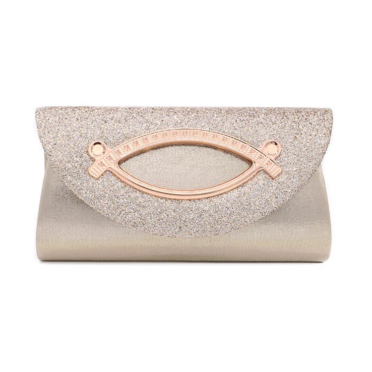 Women's Wedding Evening Clutch Bag Crystal PU Material 24x12x5cm