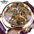 WINNER 36A Mechanical Watches Mens Hand Winder Wrist Watch for Mens Top Brand Chic Watch Men Tourbillon Relojes Hombre