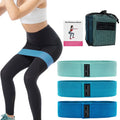 Yoga Fitness 3 Levels Squat Exercise Bands Elastic Gradient Color Hip Booty Circle Band Set for Buttocks