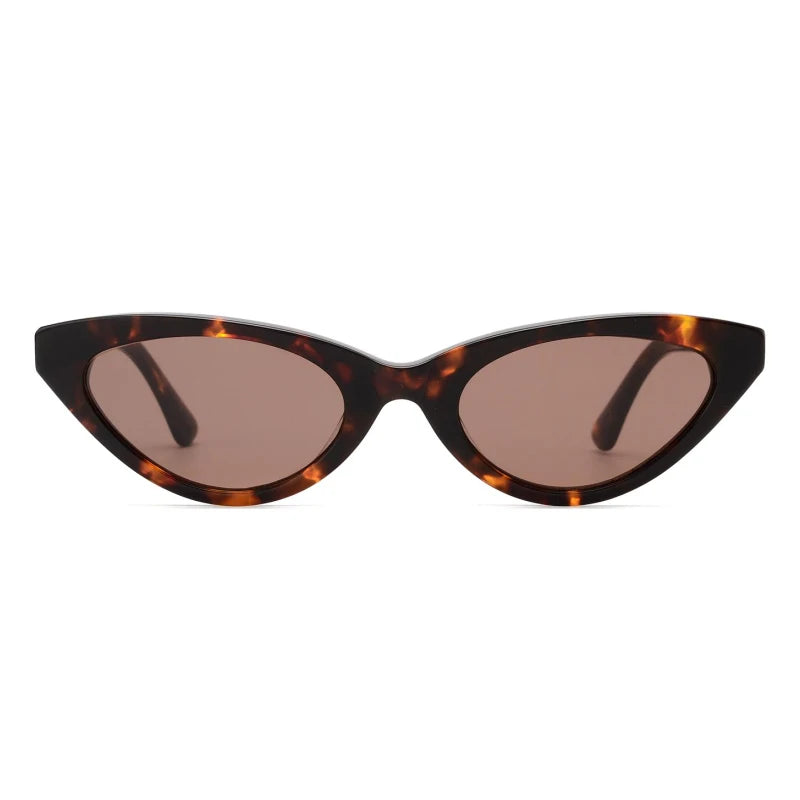 High Quality Wholesale Acetate Sunglasses Logo Luxury Polarized Shades Small Oval Frame Sunglasses