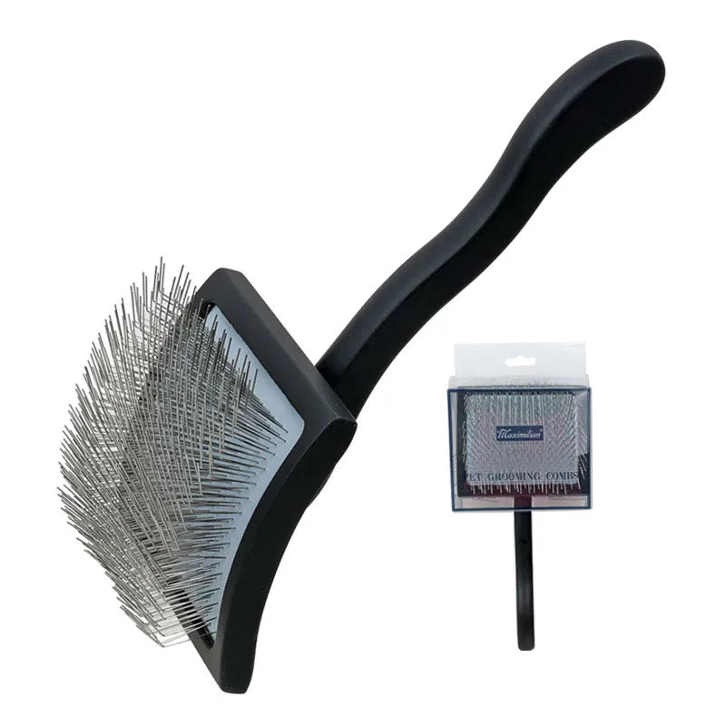 Top Quality Wooden Long Pin Hair Brush Pet Dog Grooming Slicker Brush for Dogs