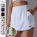 Womens Clothing Tennis Skirt High Waist Lightweight Tight Yoga Shorts One Piece Gym Fitness With Pocket Sportswear for Women
