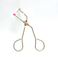 Wholesale Stainless Steel Mini Half Lash Curler Black Instructions Custom Logo Option EC-0008 10.1x6x1cm Cardboard Box Packaging