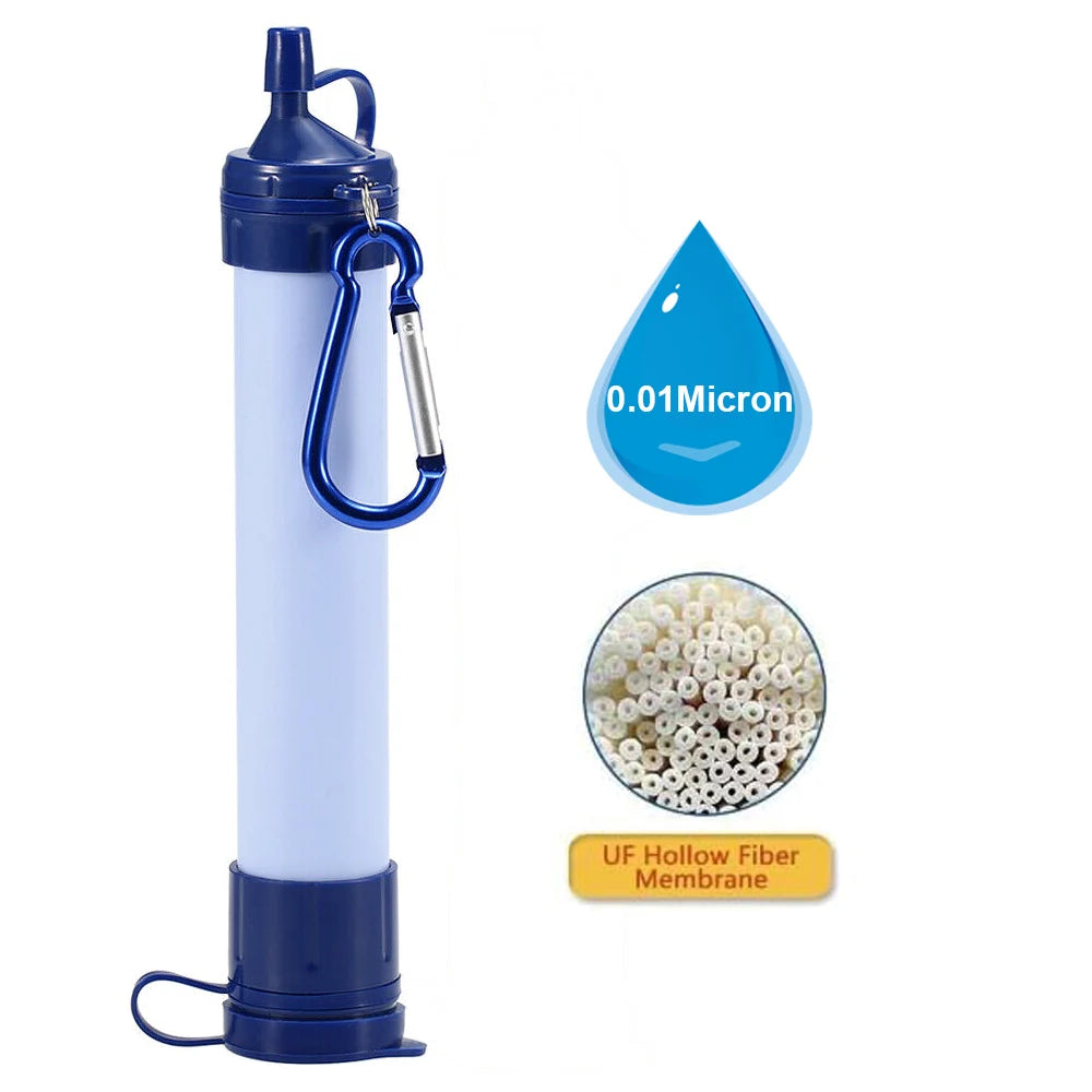 Outdoor Survival Camping Hiking Drinking Water Filter Personal Water Filter Straw