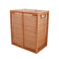 Dirty Hamper Storage Bamboo Folding Three-Tier Bathroom Bedroom Storage Rack MegaBDM