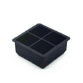 BPA Free Flexible Large Square Ice Cube Tray Big Block Ice Cube 2 Inch Giant Cocktail Scotch Whiskey Silicone Ice Maker With Lid