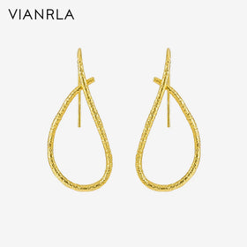 VIANRLA Minimalism Style 925 Silver Earring Jewelry Hoop Earrings Fashion Women's Jewelry Laser Custom Logo