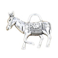 Charms Donkey Burro Neddy Jackass 33x30mm Antique Silver Color Pendants Making DIY Handmade Tibetan Finding Jewelry