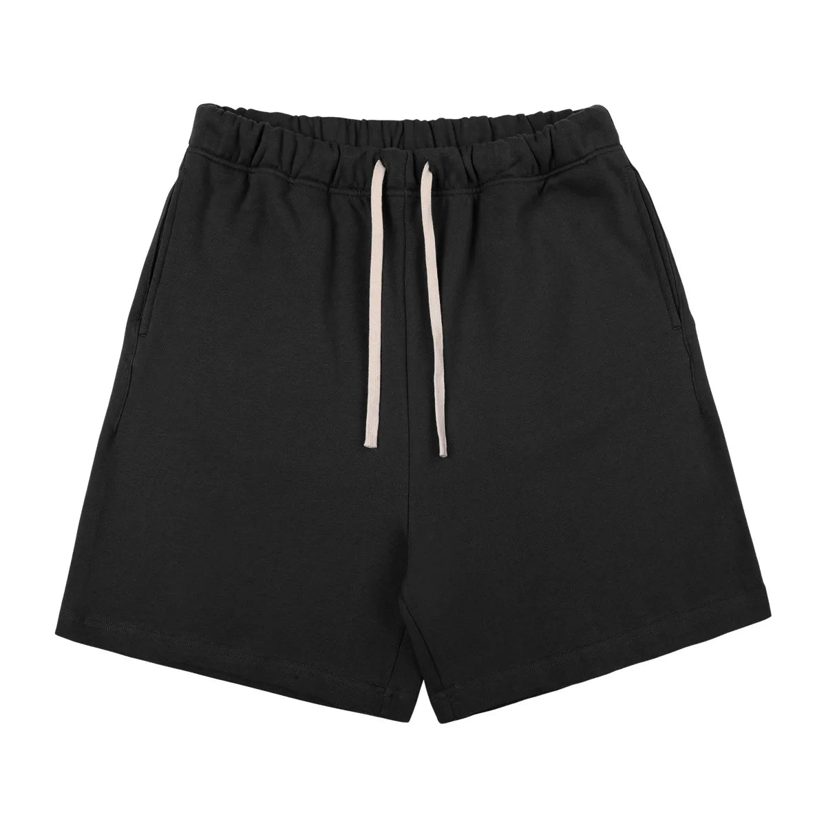 350G Custom Unisex Bulk Blank Shorts Acid Washed Raw Edge  Cotton Vintage Acid Wash Shorts for Men