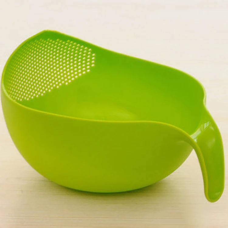 Food Grade Plastic Colander Handle PP for Rice Beans Fruit Cleaning Sieve Washing Filter Strainer Basket Fruit Cleaning Drainer
