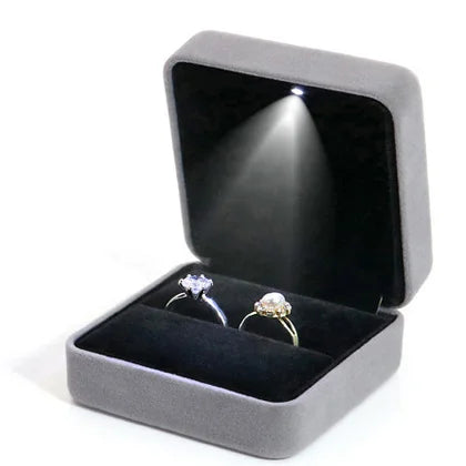 Wholesale Custom Luxury Gift Multiple Ring Box with Light Matte Color Portable and Waterproof Manufacture Logo for Ring