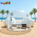 Outdoor 5m Diameter Pvc Plastic Party Dome Restaurant Room Hotel clear Igloo Inflatable Camping Transparent Small Bubble Tent