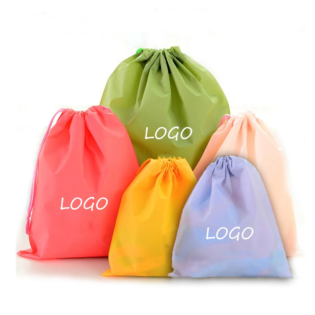 Custom Logo Nylon & Polyester Sport Drawstring Gym Backpack Promotional Gym Sport Bag for Shopping