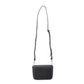 Mini Black Genuine Leather Women's Messenger Bag Small Crossbody Square Bag for Ladies