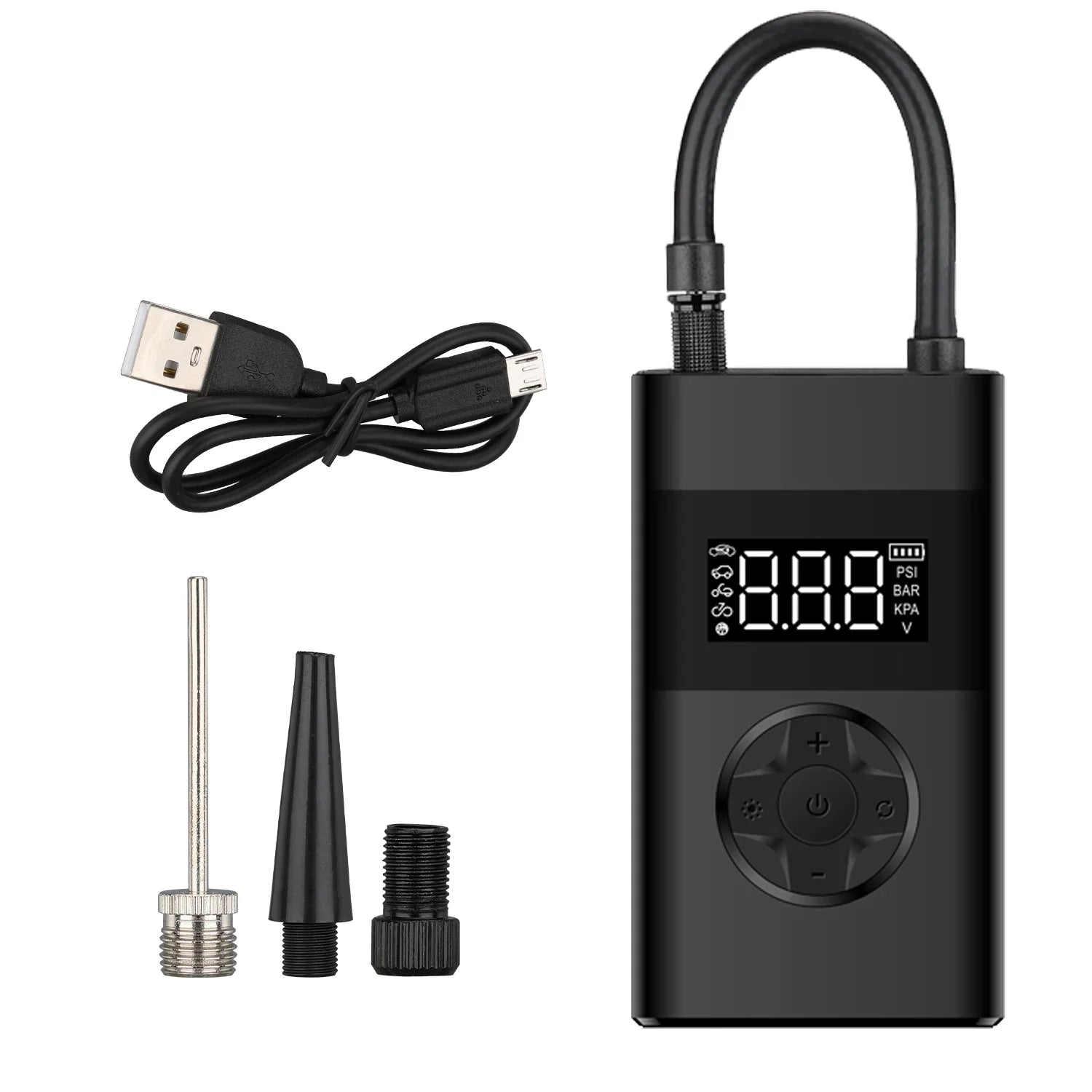 Nexest 12V Mini Wireless Electric Portable Air Pump Display Car Tyre Inflator for Cars and Bicycles