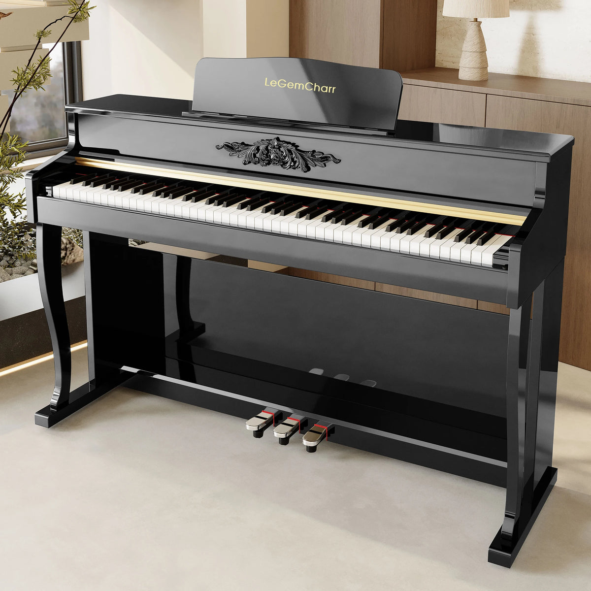 LeGemCharr Electronic Piano 88 Keys Electric Piano Keyboard Digital Piano 88 Keys MegaBDM