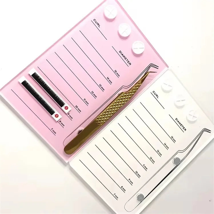 Wholesale Cute Butterfly Display Board Portable Acrylic Magnetic Mascara Plate for Eyelash Extension Tools