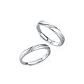925 Sterling Silver Luxury Minimalist Wedding Ring Matte Finish for Marriage Proposal Engagement Anniversary Gift Zircon Stone