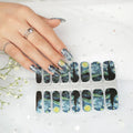 Huizi Hot Selling Nail Wraps New Design Starry Sky Nail Stickers