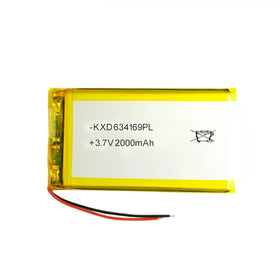 Lipo Replacement Ultra Thin 3.7V 2000mAh Fast Charging Rechargeable LiFePO4 Battery 800 Cycles American Plug 1-Year Warranty